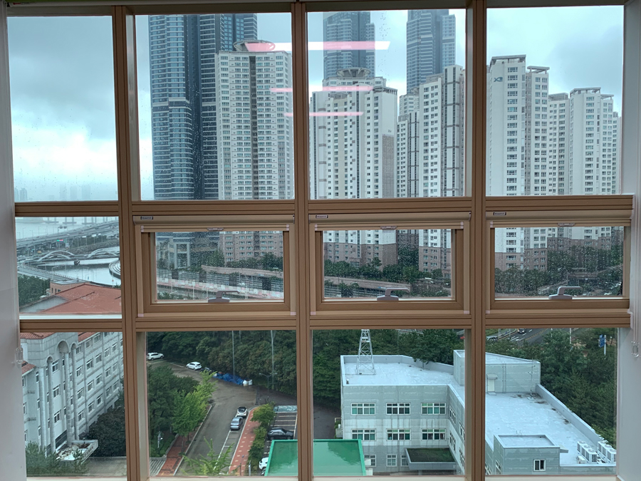부산 부경대학교 건물 썬팅 시공 1